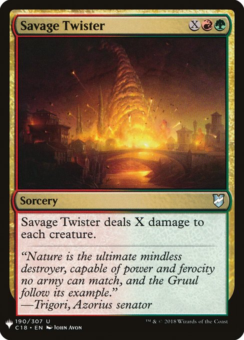 Magic the Gathering Card - Savage Twister - MTG Circle