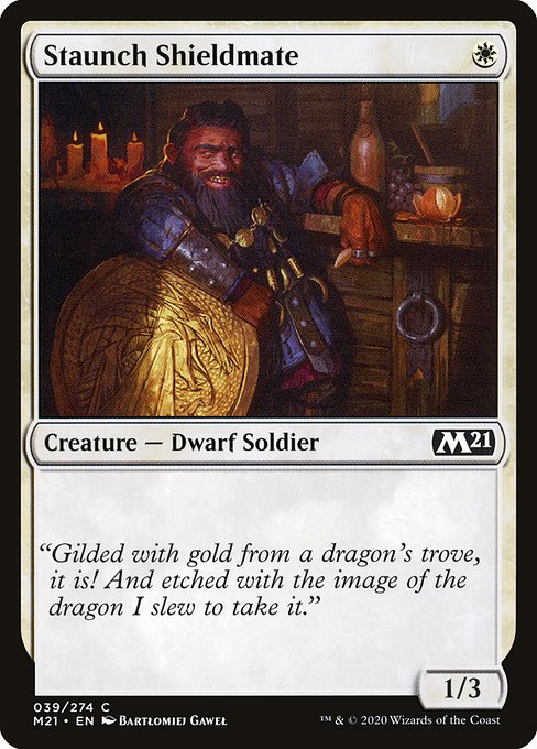 Magic the Gathering Card - Staunch Shieldmate - MTG Circle