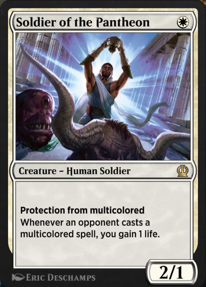 Magic the Gathering Card - Soldier of the Pantheon - MTG Circle