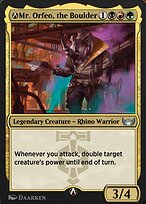 Magic the Gathering Card - A-Mr. Orfeo, the Boulder - MTG Circle