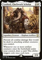 Magic the Gathering Card - Losheel, Clockwork Scholar - MTG Circle