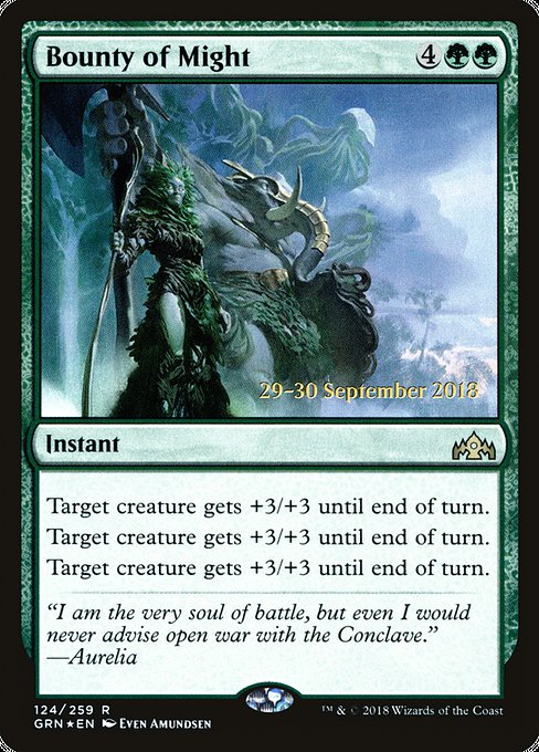 Magic the Gathering Card - Bounty of Might - MTG Circle