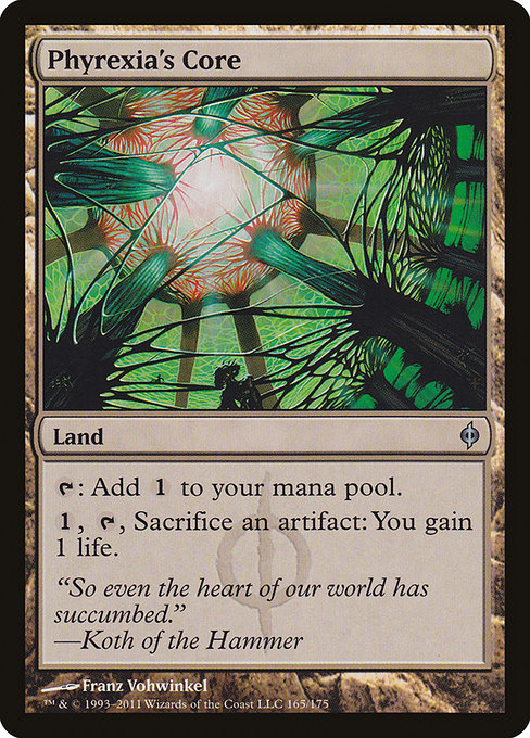 Magic the Gathering Card - Phyrexia's Core - MTG Circle