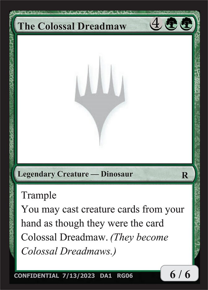 Magic the Gathering Card - The Colossal Dreadmaw - MTG Circle