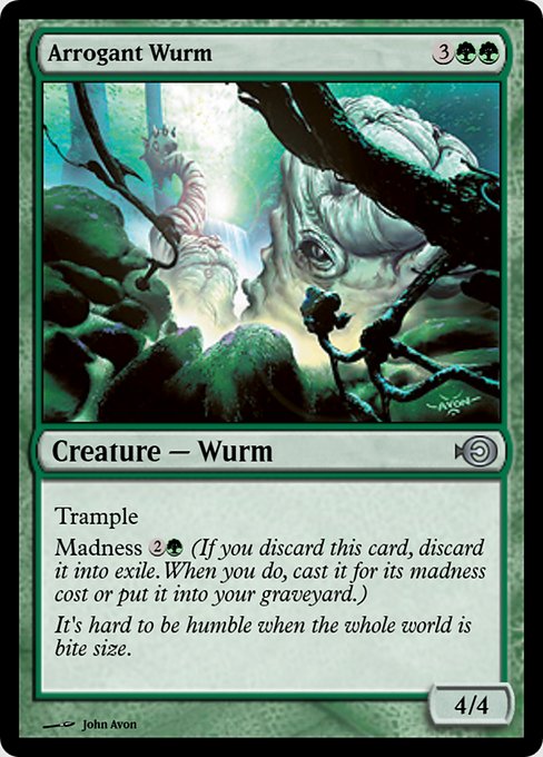Magic the Gathering Card - Arrogant Wurm - MTG Circle