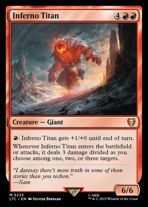 Magic the Gathering Card - Inferno Titan - MTG Circle