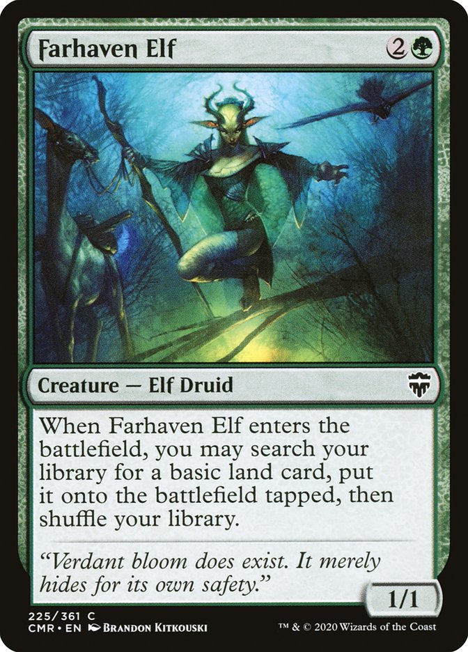 Magic the Gathering Card - Farhaven Elf - MTG Circle