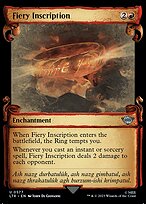 Magic the Gathering Card - Fiery Inscription - MTG Circle