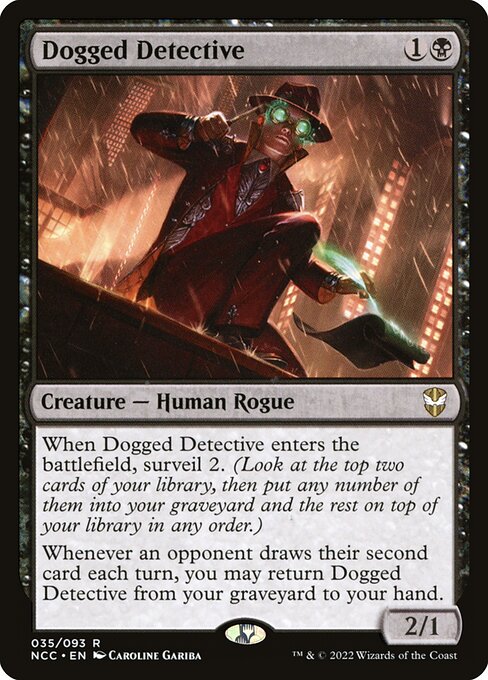 Magic the Gathering Card - Dogged Detective - MTG Circle