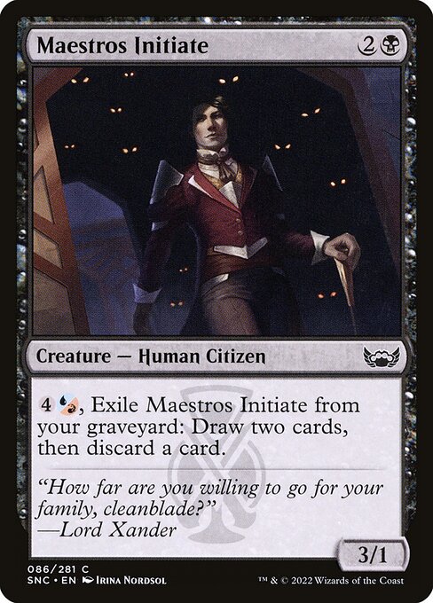 Magic the Gathering Card - Maestros Initiate - MTG Circle