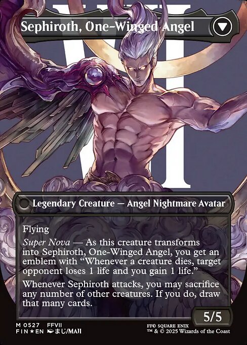Magic the Gathering Card - Sephiroth, One-Winged Angel - MTG Circle