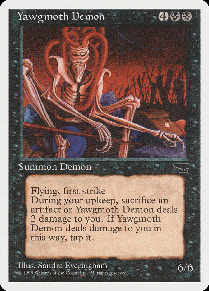 Magic the Gathering Card - Yawgmoth Demon - MTG Circle