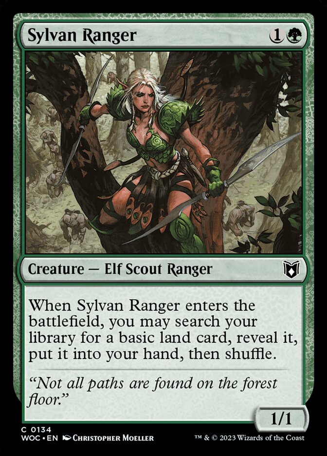 Magic the Gathering Card - Sylvan Ranger - MTG Circle