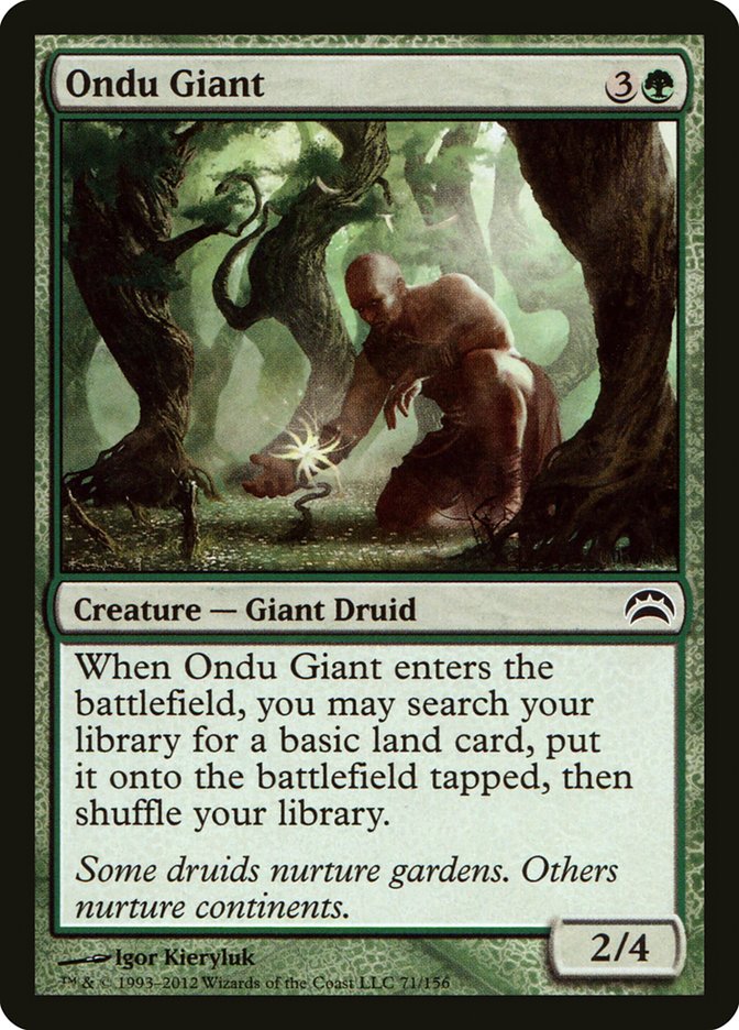 Magic the Gathering Card - Ondu Giant - MTG Circle