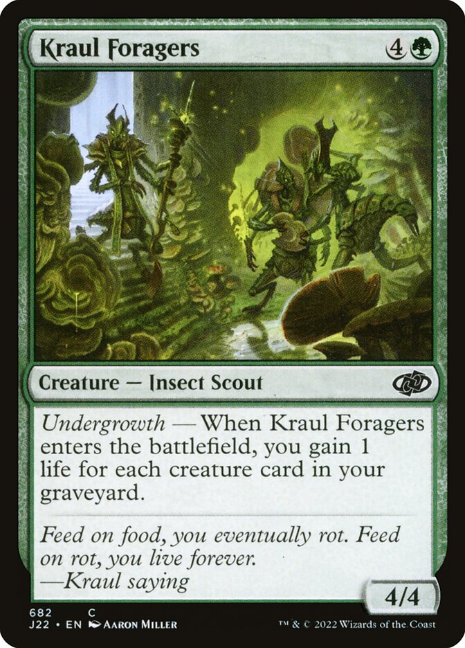 Magic the Gathering Card - Kraul Foragers - MTG Circle