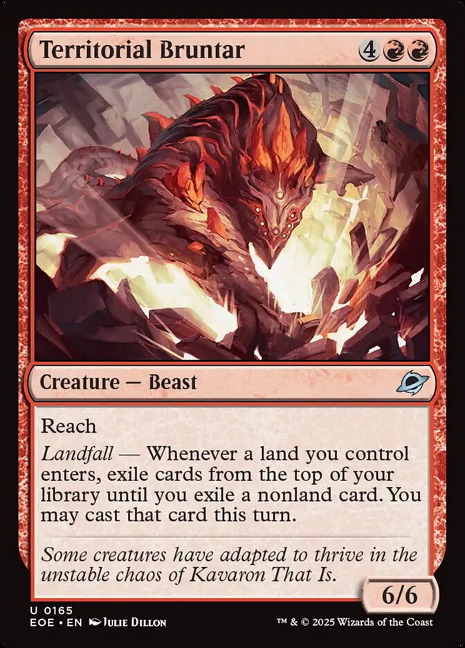 Magic the Gathering Card - Territorial Bruntar - MTG Circle