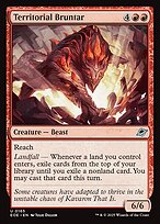 Magic the Gathering Card - Territorial Bruntar - MTG Circle