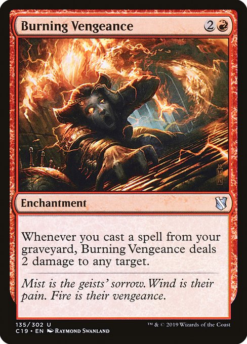 Magic the Gathering Card - Burning Vengeance - MTG Circle