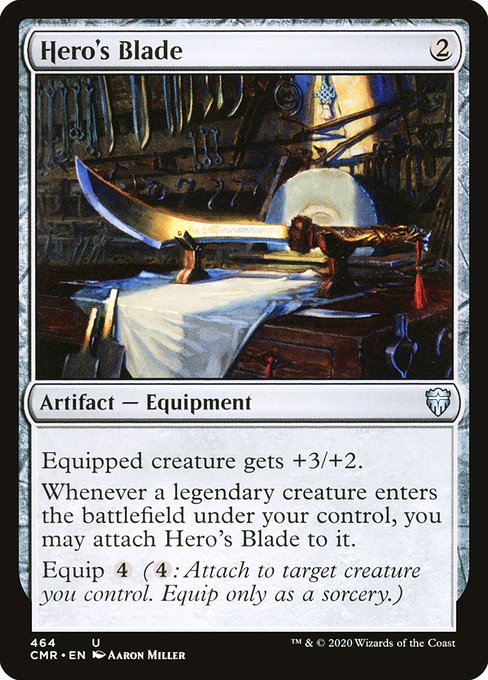 Magic the Gathering Card - Hero's Blade - MTG Circle