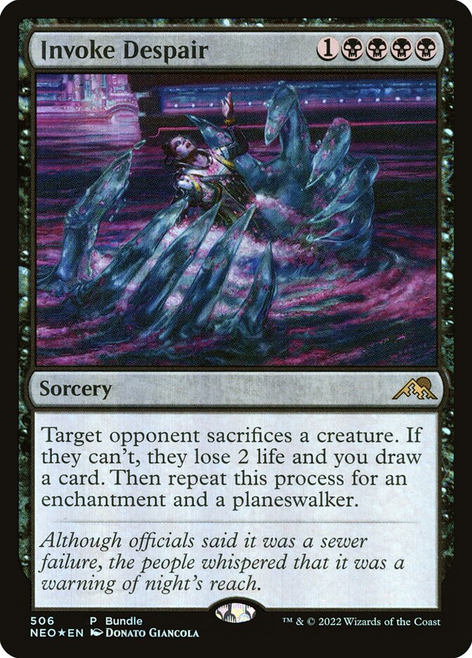 Magic the Gathering Card - Invoke Despair - MTG Circle