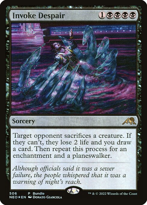 Magic the Gathering Card - Invoke Despair - MTG Circle
