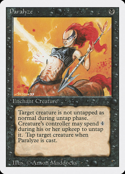 Magic the Gathering Card - Paralyze - MTG Circle