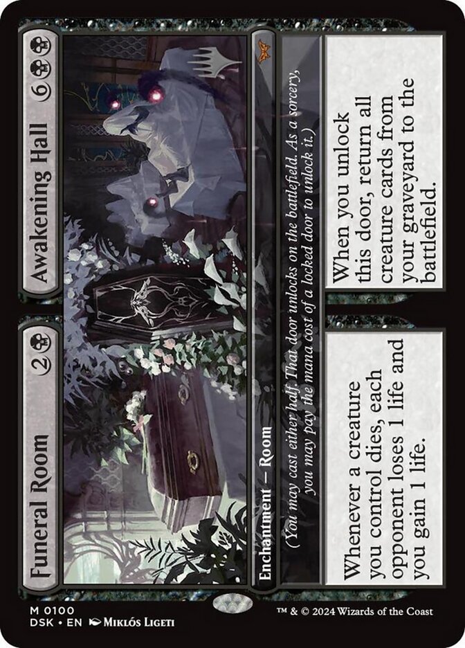 Magic the Gathering Card - Funeral Room // Awakening Hall - MTG Circle
