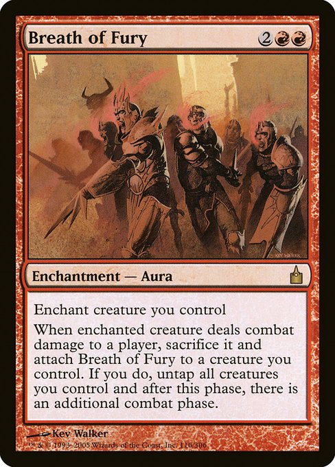 Magic the Gathering Card - Breath of Fury - MTG Circle