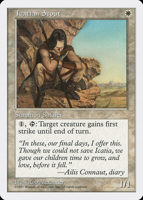 Magic the Gathering Card - Icatian Scout - MTG Circle