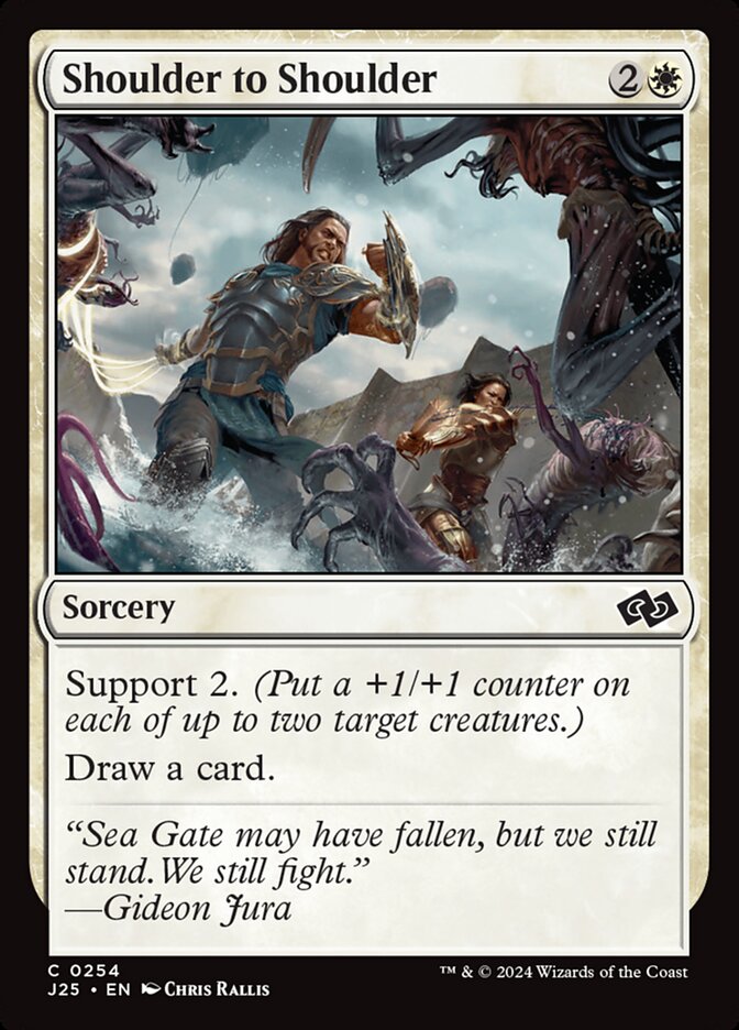 Magic the Gathering Card - Shoulder to Shoulder - MTG Circle