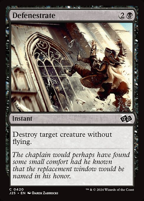 Magic the Gathering Card - Defenestrate - MTG Circle