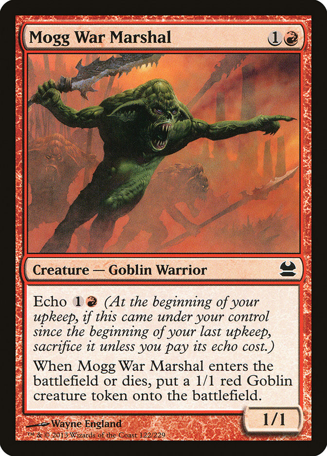 Magic the Gathering Card - Mogg War Marshal - MTG Circle