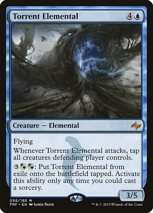 Magic the Gathering Card - Torrent Elemental - MTG Circle