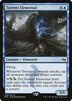 Magic the Gathering Card - Torrent Elemental - MTG Circle