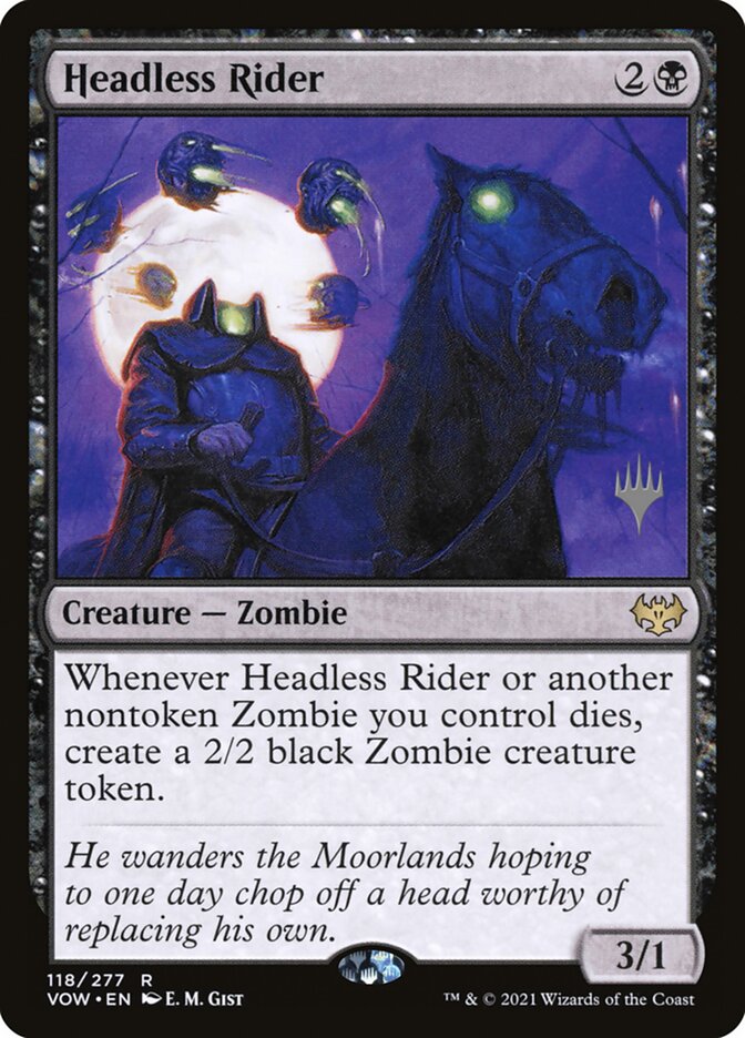 Magic the Gathering Card - Headless Rider - MTG Circle