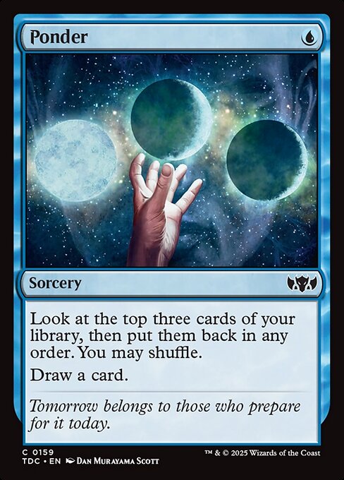 Magic the Gathering Card - Ponder - MTG Circle