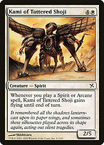 Magic the Gathering Card - Kami of Tattered Shoji - MTG Circle
