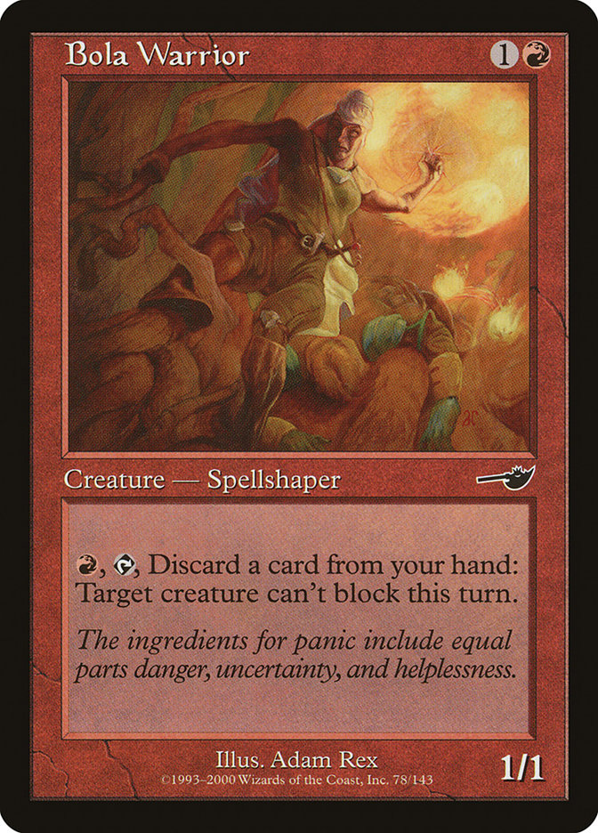 Magic the Gathering Card - Bola Warrior - MTG Circle