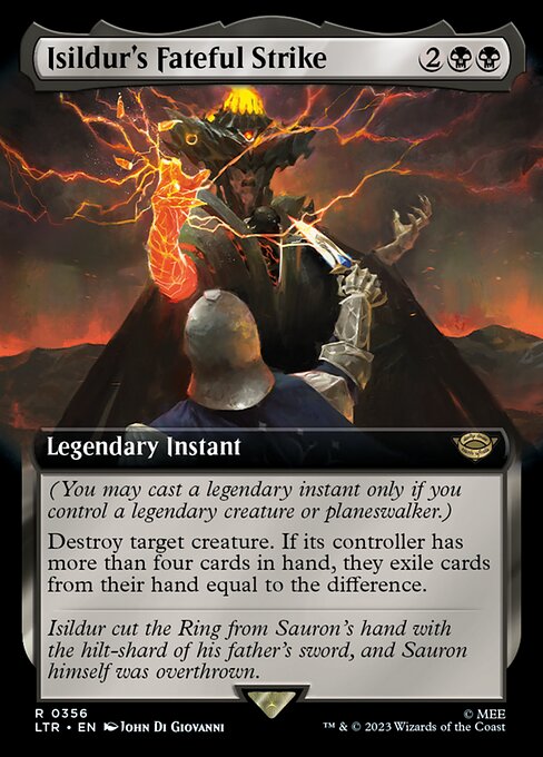 Magic the Gathering Card - Isildur's Fateful Strike - MTG Circle