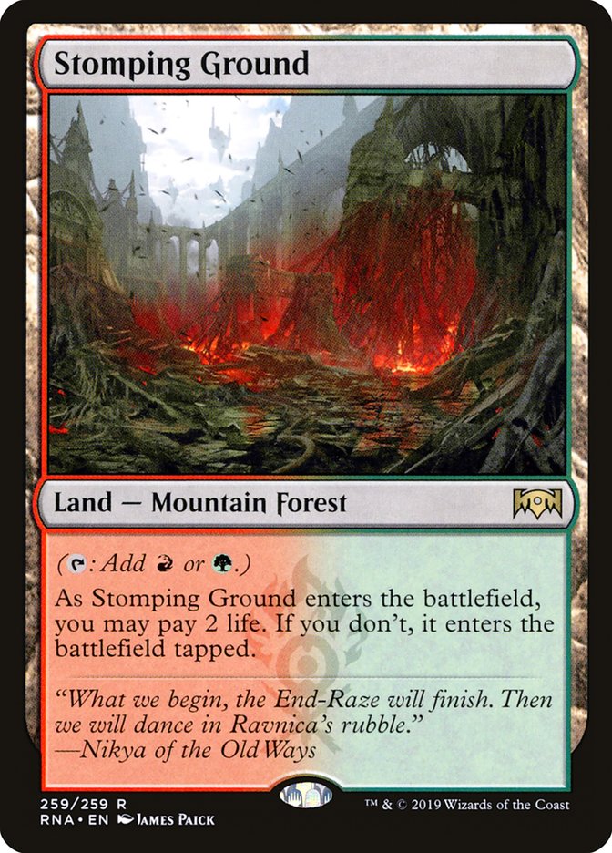 Magic the Gathering Card - Stomping Ground - MTG Circle