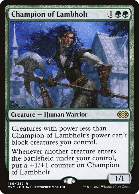 Magic the Gathering Card - Champion of Lambholt - MTG Circle