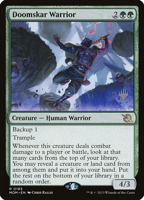 Magic the Gathering Card - Doomskar Warrior - MTG Circle