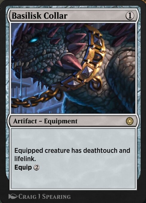 Magic the Gathering Card - Basilisk Collar - MTG Circle