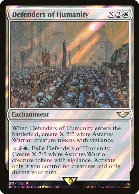 Magic the Gathering Card - Defenders of Humanity - MTG Circle