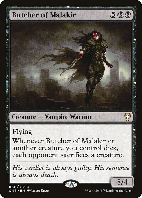 Magic the Gathering Card - Butcher of Malakir - MTG Circle