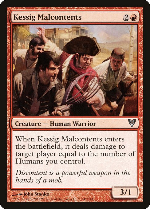 Magic the Gathering Card - Kessig Malcontents - MTG Circle