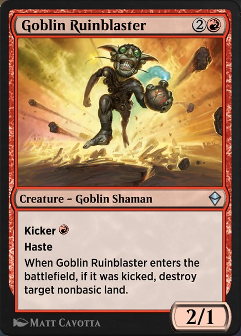 Magic the Gathering Card - Goblin Ruinblaster - MTG Circle