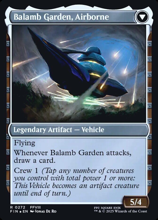 Magic the Gathering Card - Balamb Garden, Airborne - MTG Circle