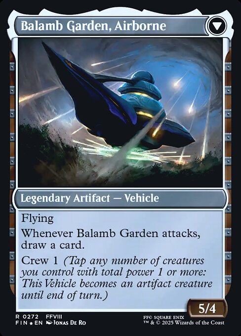 Magic the Gathering Card - Balamb Garden, Airborne - MTG Circle