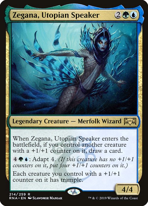 Magic the Gathering Card - Zegana, Utopian Speaker - MTG Circle
